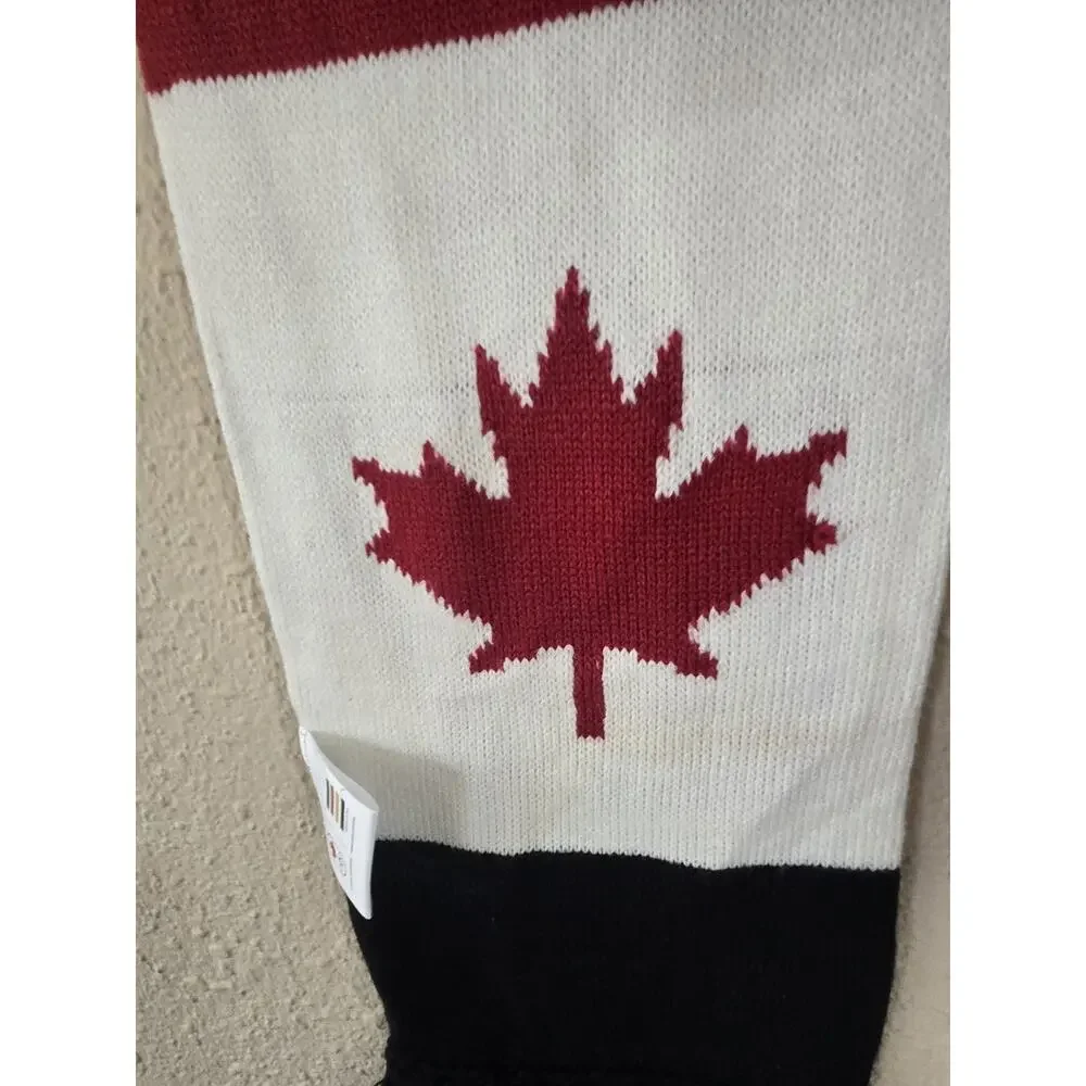 Canada Olympic Knitted Scarf Unisex Adult Hudsons Bay Official Outfitter